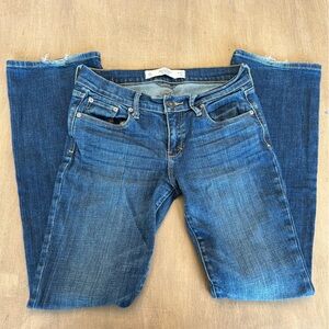 Abercrombie & Fitch Low Rise Emma Bootcut Perfect Stretch Jeans Med Wash Sz 4S